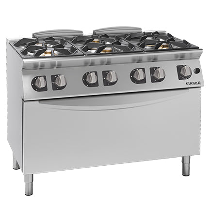 Cucina 6 Fuochi Gas su Maxi Forno - Serie 700